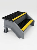 GRP Step Unit Without Handrail – 996mm x 630mm x 430mm (view 2)