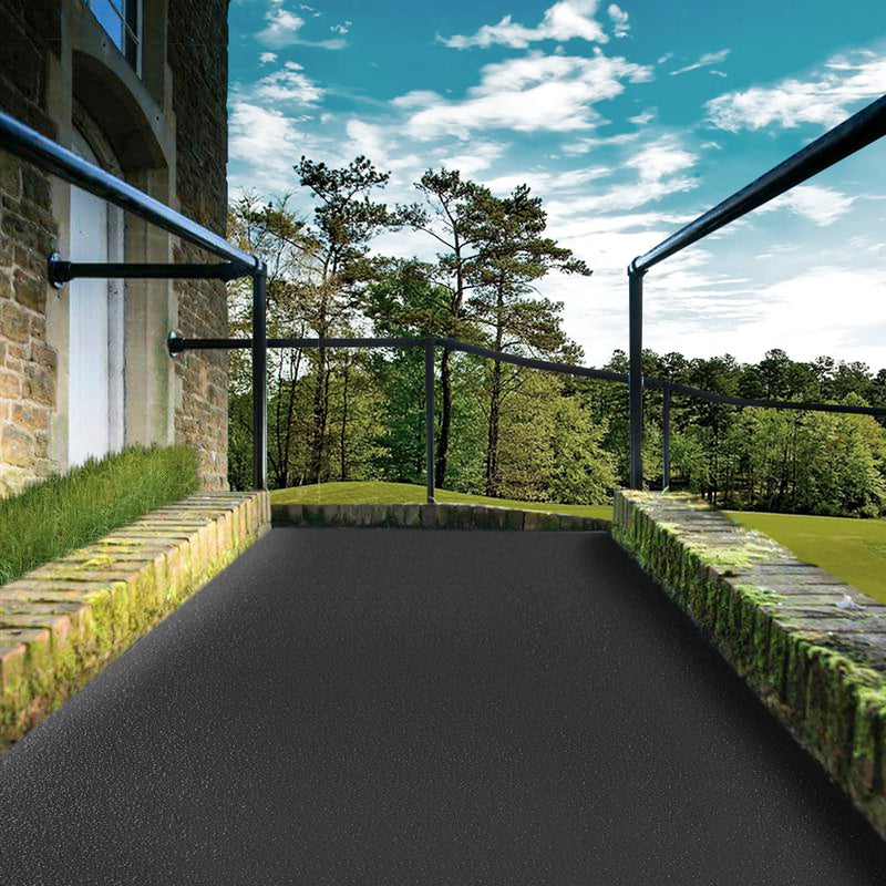 Black Grp Ramp Customisable Heavy Duty Anti-Slip GRP Flooring Sheets for Outdoor Ramp