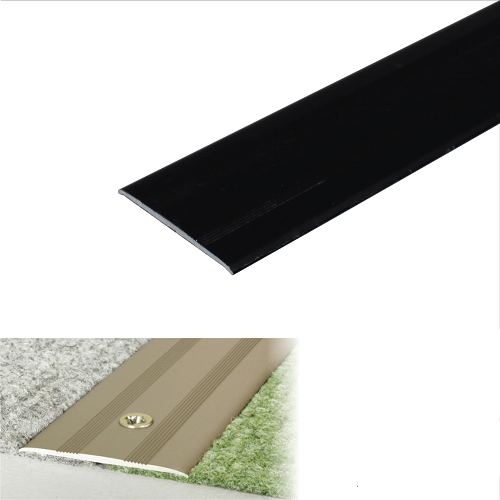 Dark Gray Aluminium Door Threshold 930mm x 35mm For Connecting Wooden Or Laminate Floors