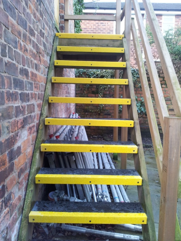 Fine Grit Anti-Slip GRP Stair Treads
