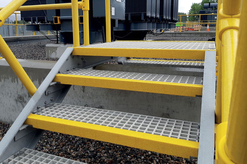 Anti-Slip GRP Stair Nosing For Slippery Steps