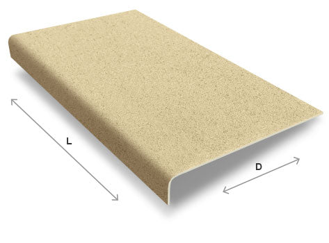 Tan Fine Grit Anti-Slip GRP Stair Treads
