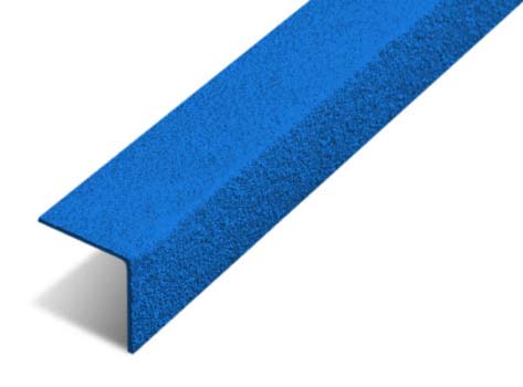 Steel Blue Medium Grit Anti-Slip Stair Nosing