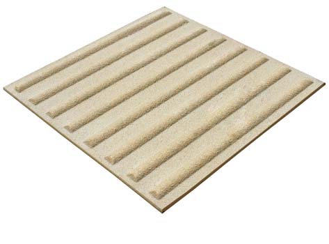 Tan Anti-Slip Tactile Paving Corduroy/Blister